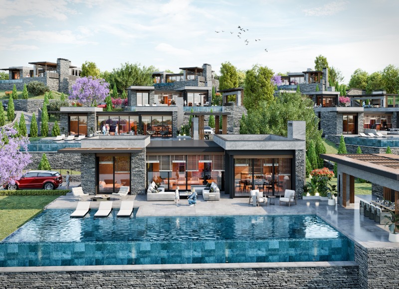 BODRUM GÜMÜŞLÜK ELİT SİTE İÇİNDE MÜSTAKİL VİLLA