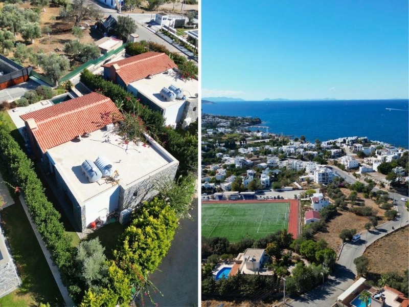 YALIKAVAK MARİNAYA YÜRÜME MESAFESİNDE TEK KAT MÜSTAKİL TAŞ VİLLA