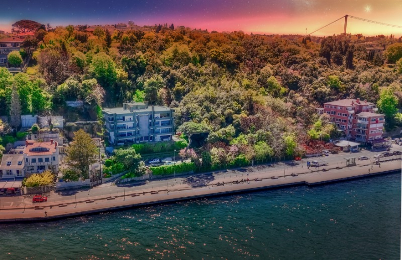 KANLICADA PANAROMİK BOĞAZ MANZARALI SATILIK YALI DAİRESİ